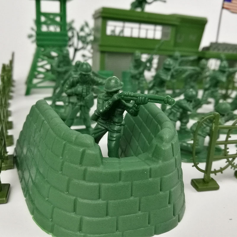 军事模型套装玩具小兵人 打仗沙盘塑料士兵小人 场景模拟男孩包邮