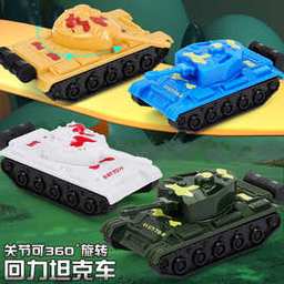 批发儿童塑料回力坦克车模型 男孩军事迷彩小汽车玩具 地摊赠品